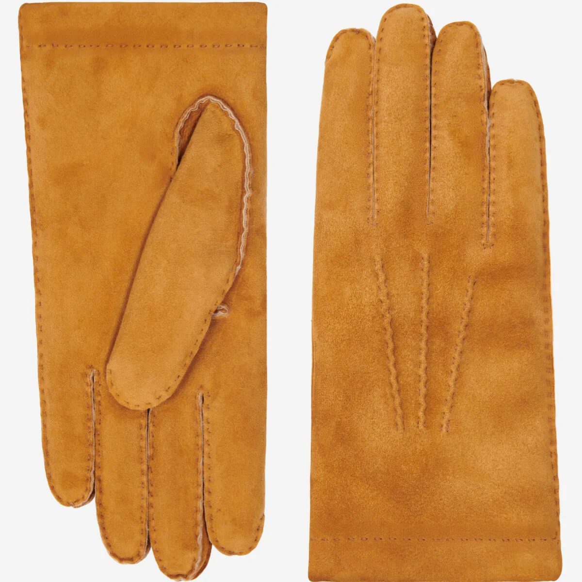 Suede Outseam Backseam Lambswool Gloves