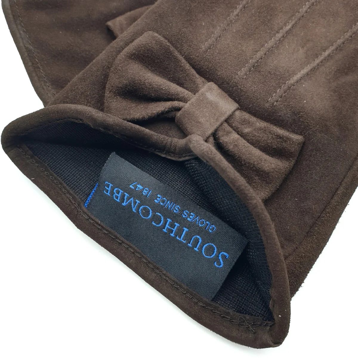 Kitty Suede Bow Gloves - Image 2