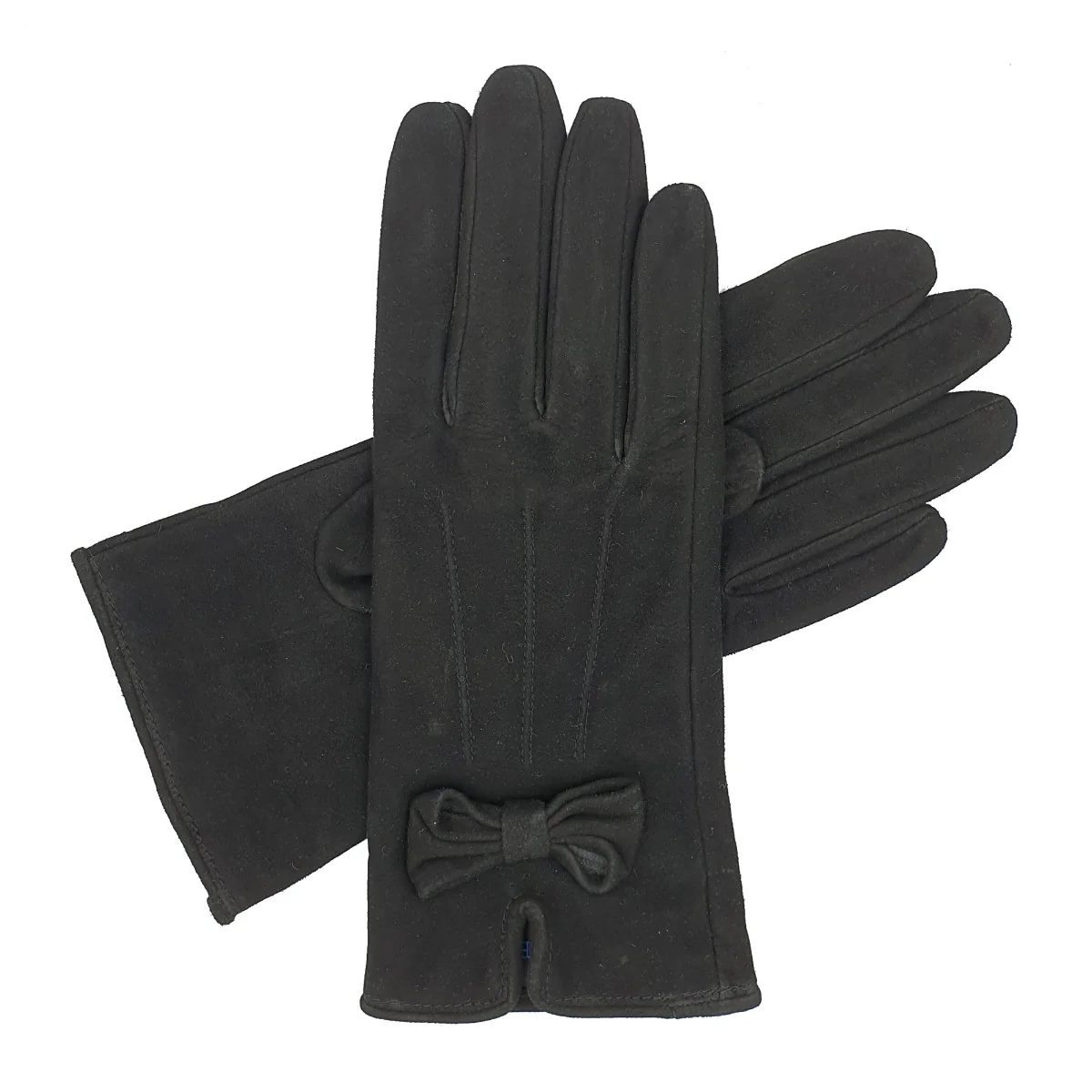 Kitty Suede Bow Gloves - Image 4