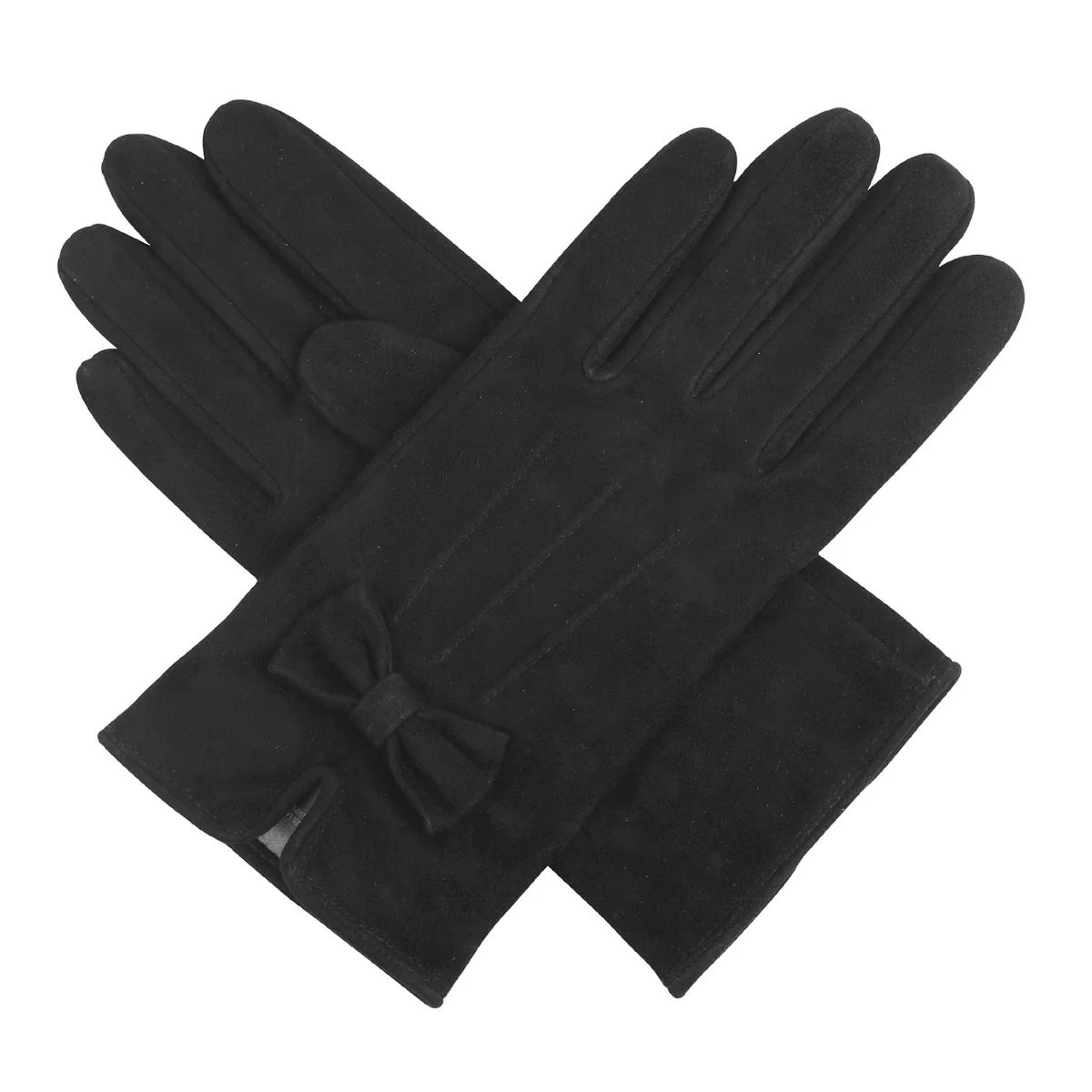 Kitty Suede Bow Gloves - Image 6