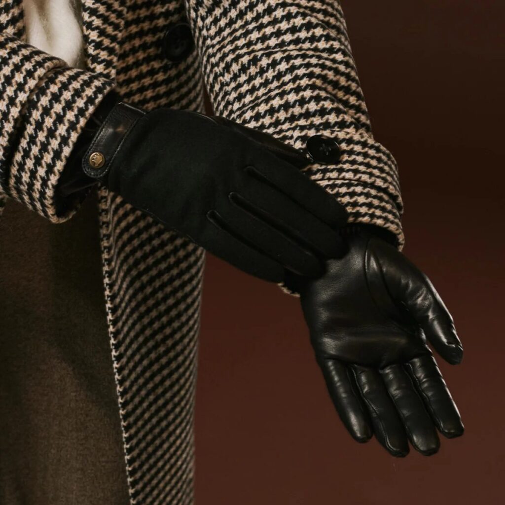 Violetta Wool & Leather Gloves