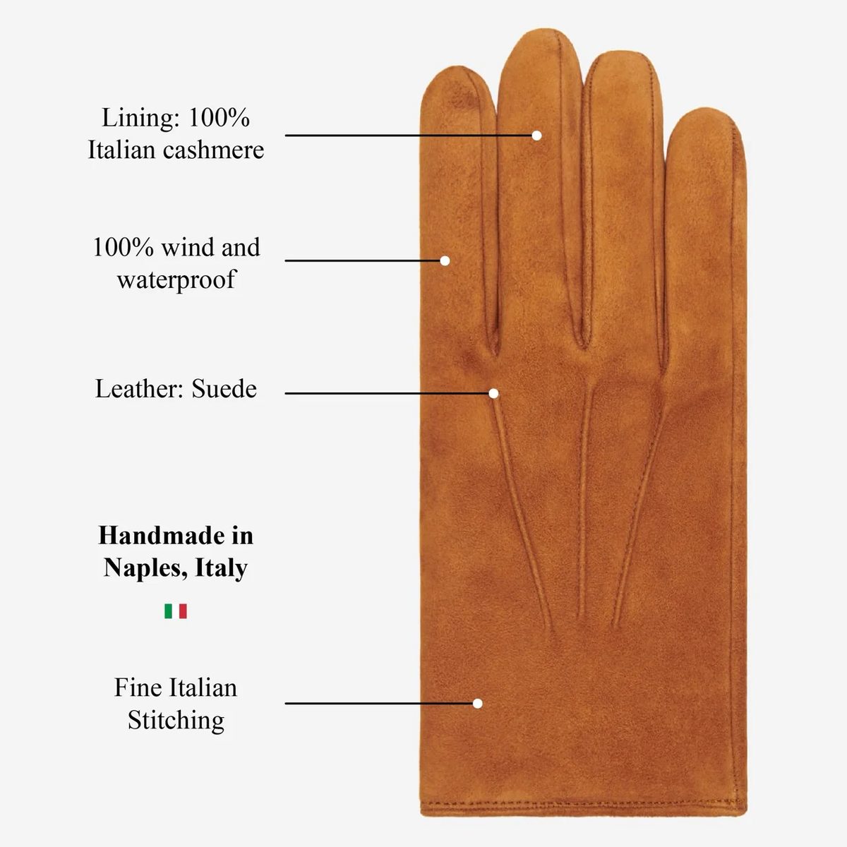 Silvia Sheep Suede Backseam Gloves - Image 14