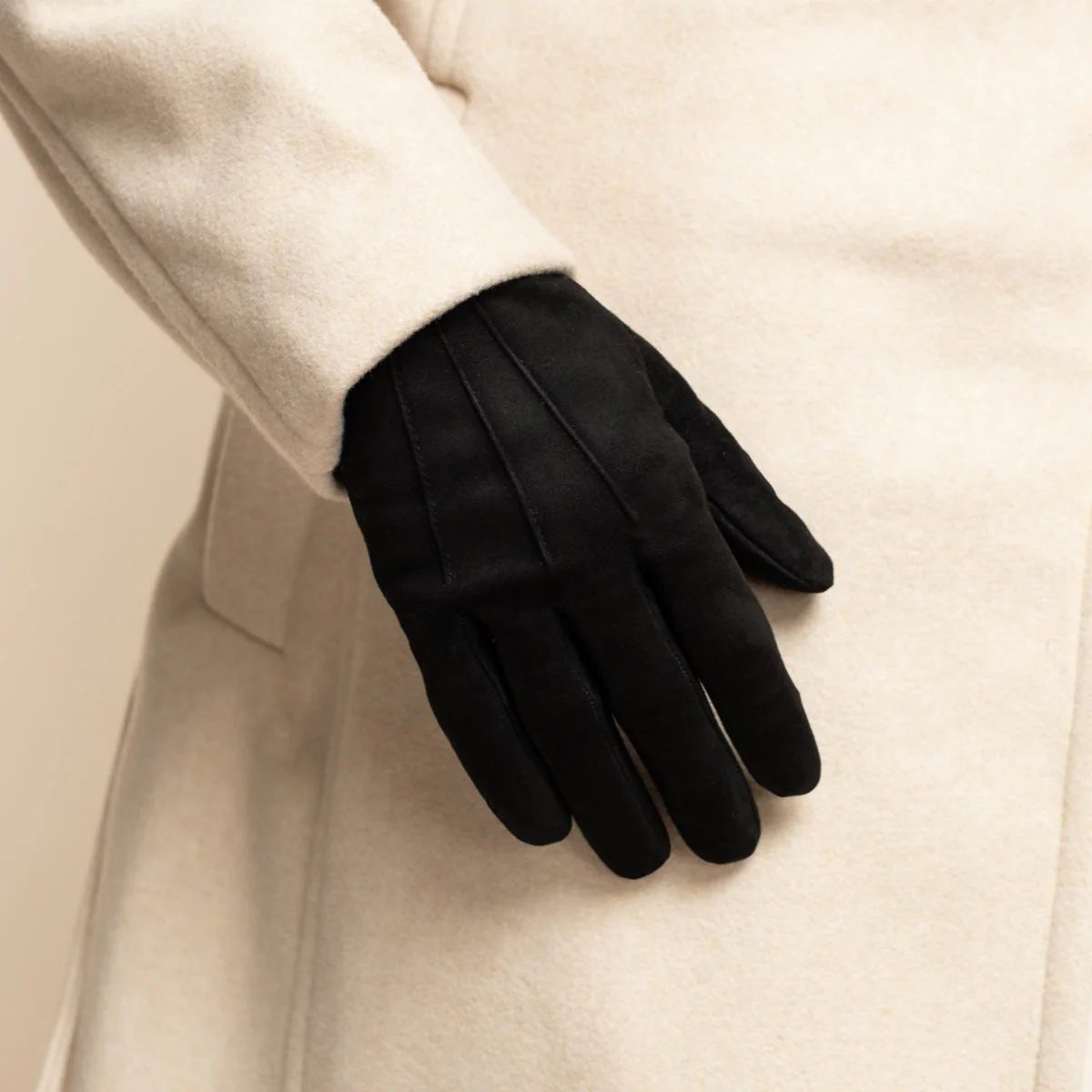 Silvia Sheep Suede Backseam Gloves - Image 20