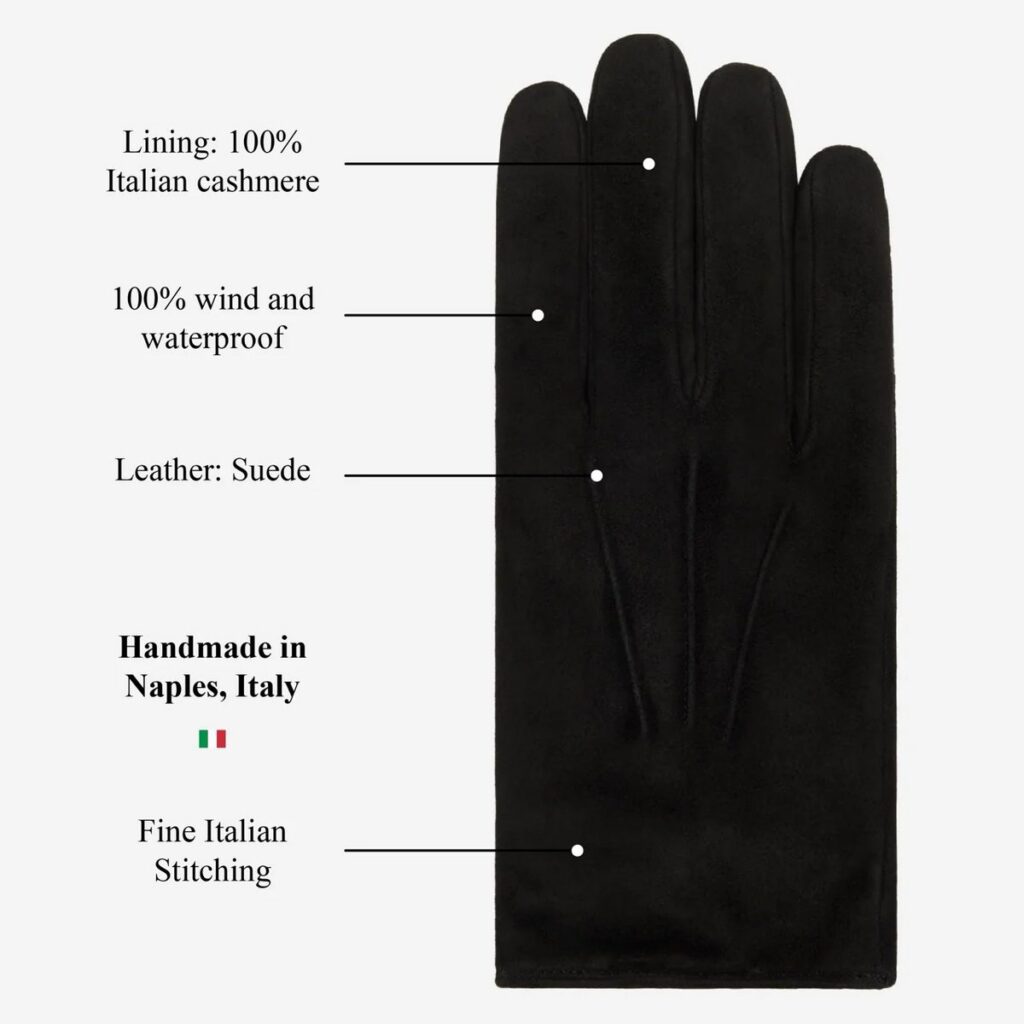 Silvia Sheep Suede Backseam Gloves